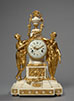Allegory of Spring, Rare Gilt Bronze and White Marble Mantel Clock. Xavier Gide.
Paris, Louis XVI period, circa 1775-1780